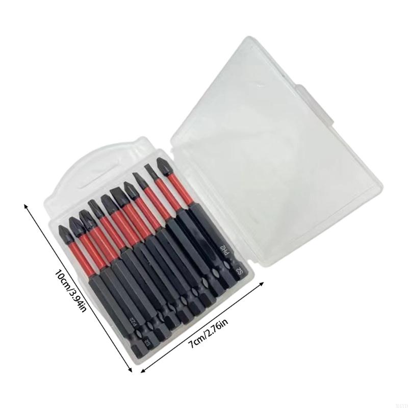 AntiSlip Bit Set Durability Steel Screwdriver Bit For Home Repair Car Maintenance PH1/2/3 Size M4YD