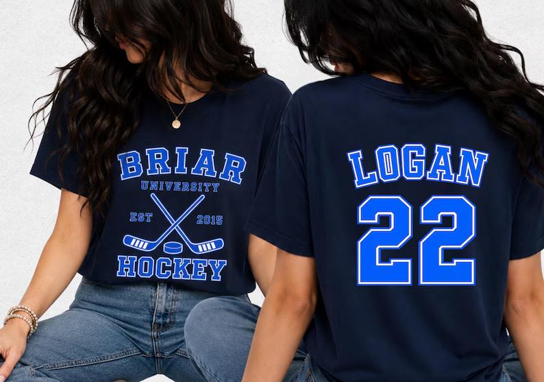 Summer Briar University Graham 44 Tshirt Off Campus Inspired Crewneck Hockey Romance Tshirt Gift Tops