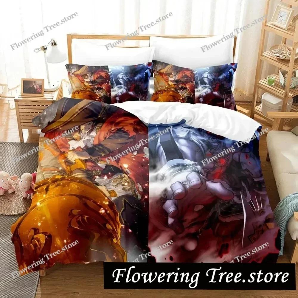 Anime Fate Grand Order Bedding Set Duvet Cover Bed Set Quilt Cover Pillowcase Comforter king Queen Size Boys Adult Bedding Set02