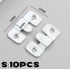 10pcs Picture Frame Hooks Stainless Steel Wall Hanger Flush Mount Hanging Buckle Furniture Interlock Bracket Joint Connector