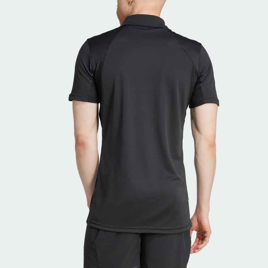 Adidas Climacool Freelift Comfortable Skin-Friendly Breathable Sweat-Wicking Short Sleeve Polo Shirt Men Polo Shirts Black JH3381