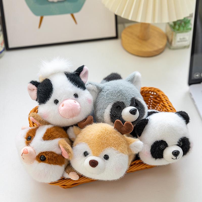 Cute Panda, Fox, Calf, Deer & Raccoon Plush Animal Pendant Doll