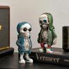 Skeleton Doll Resin Jewelry Character Statue Home Creative Cool Room Decor Panel Trendy Street Decoration Personalised Retro