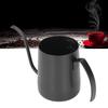 Compact Stainless Steel Coffee Drip Pot with Graduations, Perfect for Kitchen, Office, Coffee, Tea, and More (350ml, Black)