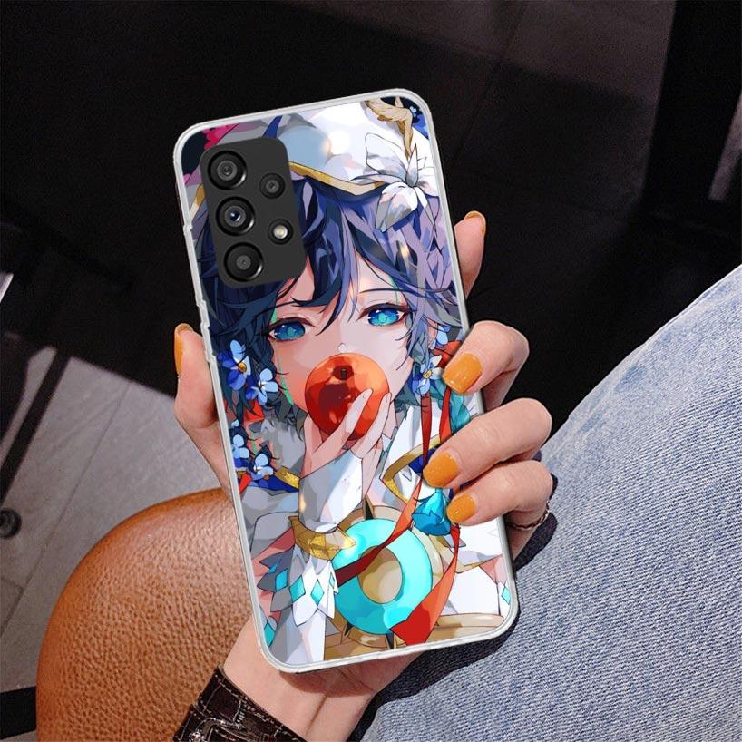 Genshin Impact Raiden Shogun Baal Phnoe Case for Samsung Galaxy A17 A37 A57 A16 A26 A36 A56 A15 A14 A13 A55 A54 A53 A35 A34 A33