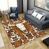 Western Cow Skull Carpet Rug for Living Room Bedroom Home Sofa Decoration,Kids Play Non-slip Floor Mat