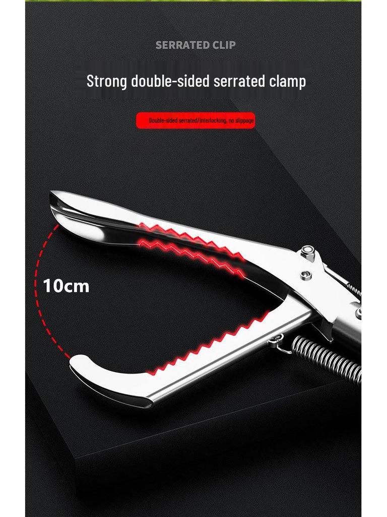Telescopic Anti-Bite Stainless Steel Hook Pliers for Outdoor Use – Grabber & Beach Combing Tool.
