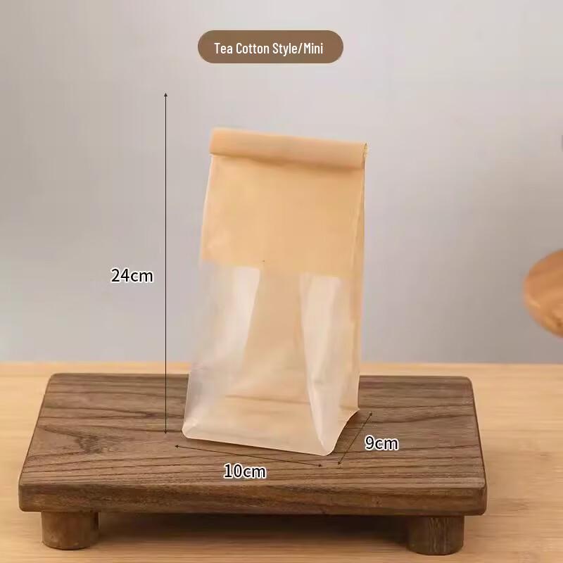 Mini Kraft Paper Self-Sealing Toast Bags, 100-Pack