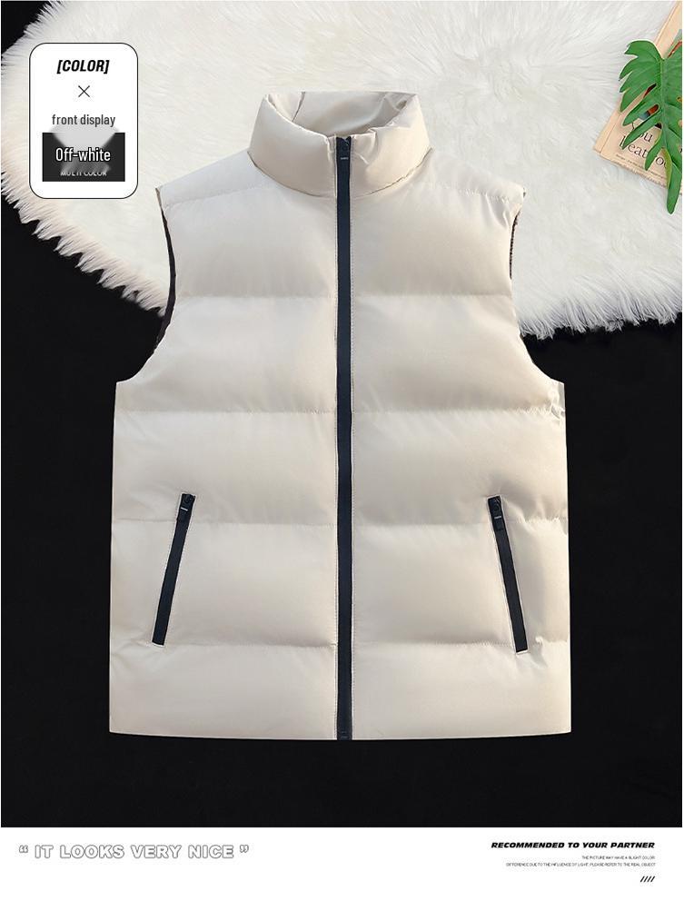 Popular Plus Size Men's Casual Vest - Loose and Warm Down Cotton for Autumn/Winter
