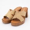 Women's Boreal Gold Square Heel Mules CARLA TORTOSA