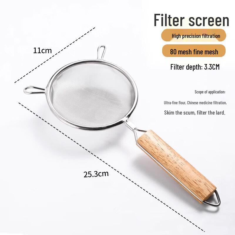 304 Stainless Steel Fine Mesh Kitchen Sieve