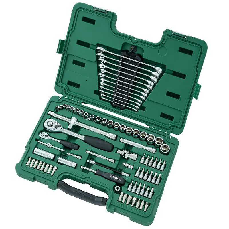 SATA 09518 Automotive Hand Tool Set 80-Piece 6.3/12.5mm Drive