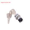 19Mm Power Lock 2801 Elevator Lock Key Switch Electronic Lock Base Station Lock Single Pull Double Pull Switch With 2 Keys