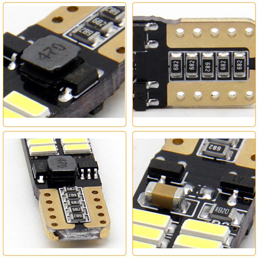 New 4pcs T10 6000K Car LED Bulb Signal Auto Wedge Side Interior Dome Reading Lights