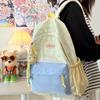 Schulrucksack lässiger Rucksack hoher Wert süß kariert Mittelschüler Schulrucksack weiblich vielseitig Nylonstoff spritzwassergeschützter Rucksack