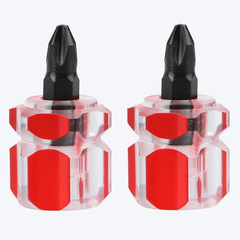1/2pcs Sewing Machine Mini Screwdriver Portable Radish Head Dual Purpose Slotted Multi-purpose Screwdriver Sewing Repair Tools