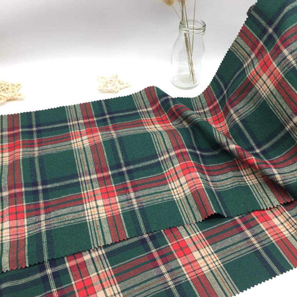 Christmas Plaid Fabric Check Print Polyester Squares Bundles Christmas Buffalo for Sewing Patchwork DIY Craft Holiday Decoration