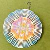 10 Inch Hanging Wind Spinner with Lotus Mandala Design 360 Degree Rotating Hook for Garden Balcony Yard Decor Summer Spring Gift