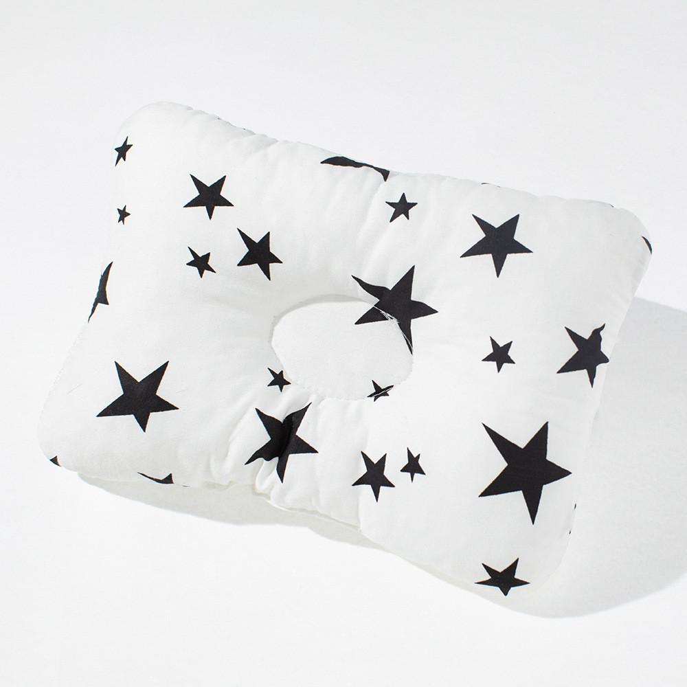 Crib Baby Newborn Pillows Premium Soft Infant Prevent Flat Head Shaping Dimple