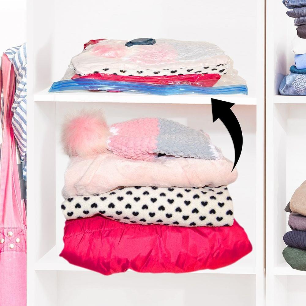 Vacuum Bag for Clothes Bedding Blankets Protective Bag 80x60 cm