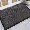 European Half-Round Dirt-Resistant Entrance Mat – Non-Slip Mud Scraper Rubber Carpet