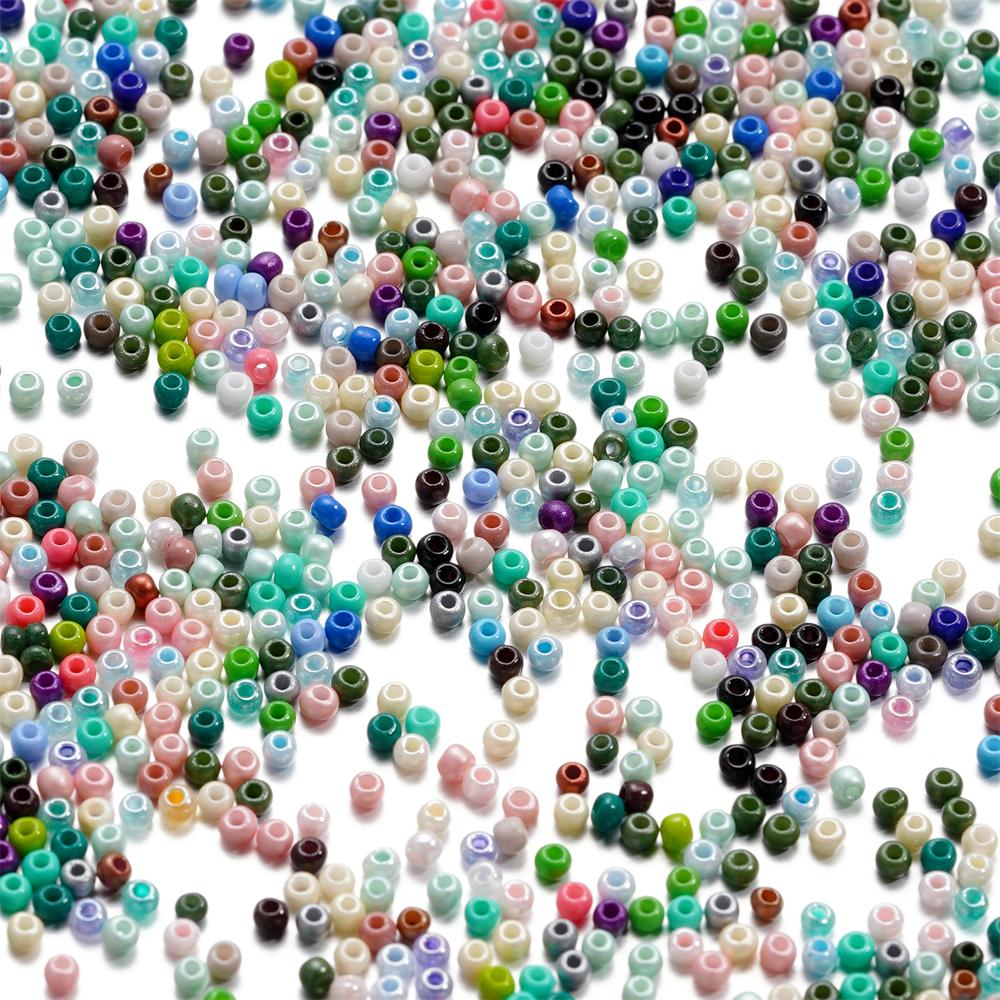 10g/Lot 2mm Mixed Color Glass Seed Beads Round Spacer Bead For DIY Earrings Bracelet Necklace Jewelry Making Accessories