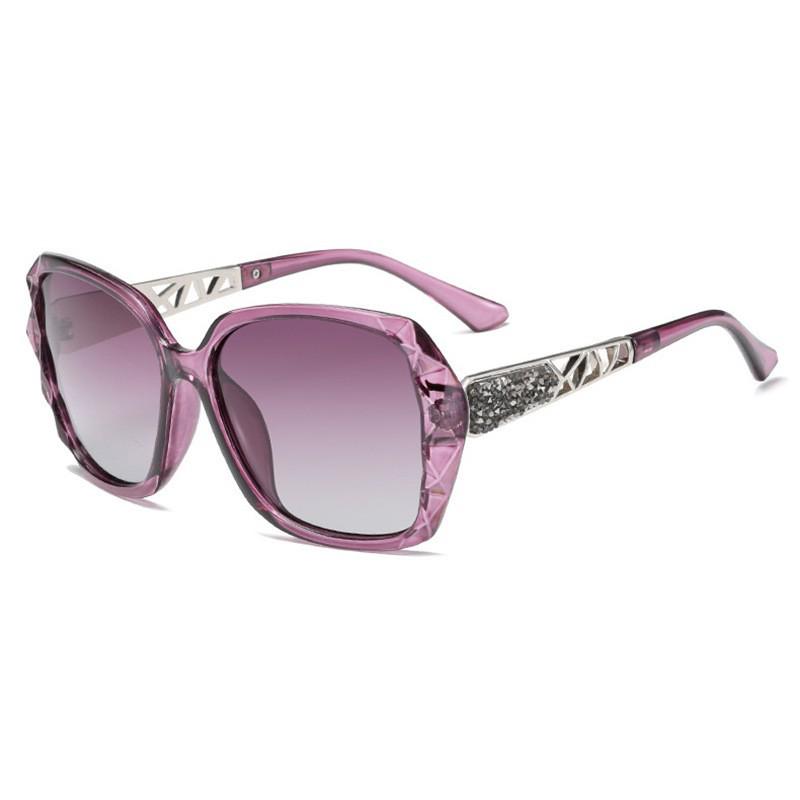Gafas de Sol Polarizadas con Pedrería para Mujer - Protección UV Elegante, Estilo Retro