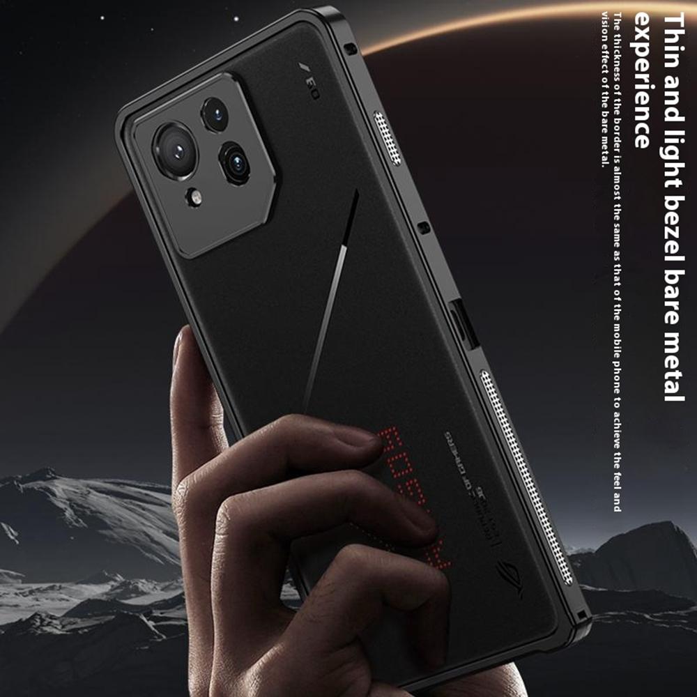 Pro Asus ROG Phone 9 Pro 5G/Phone 9 5G Nárazníky Kovový Rám Kryt pro Odvod Tepla s Ochranným Sklem Objektivu Fotoaparátu