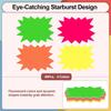 Starburst Signs for Retail,Fluorescent Neon Signs,Garage Sale Stickers,Yard Sale Supplies,Multicolor Sale Signs for Retail Store,Bulletin Board