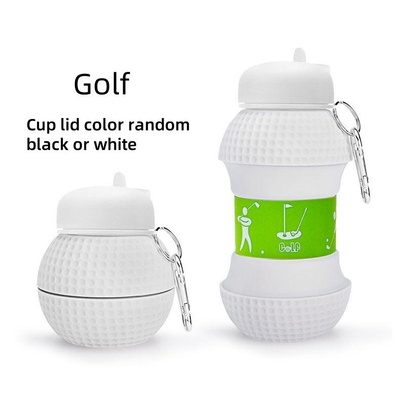 Bouteille d'eau pliante Tasses de camping Mug Sports de plein air Basket-ball Football Tennis Golf École Étanche Portable Bouteille d'eau pour enfants
