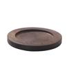 North American Walnut Cup Holder, Coffee Cup Saucer, Rectangular Round Solid Wood Coaster, Engraved Text