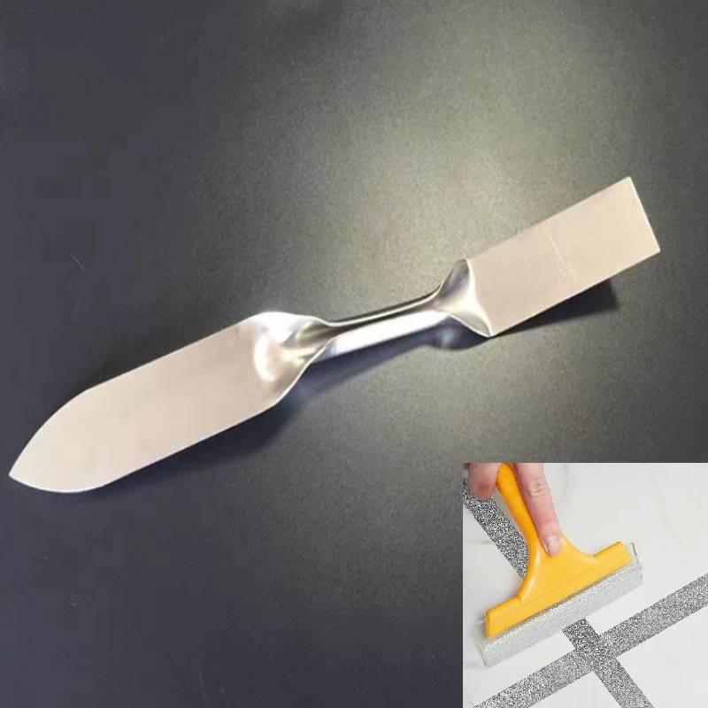 New Angle Glass Glue Scraper Stainless Steel Putty Knife With Chromium Vanadium Steel Body