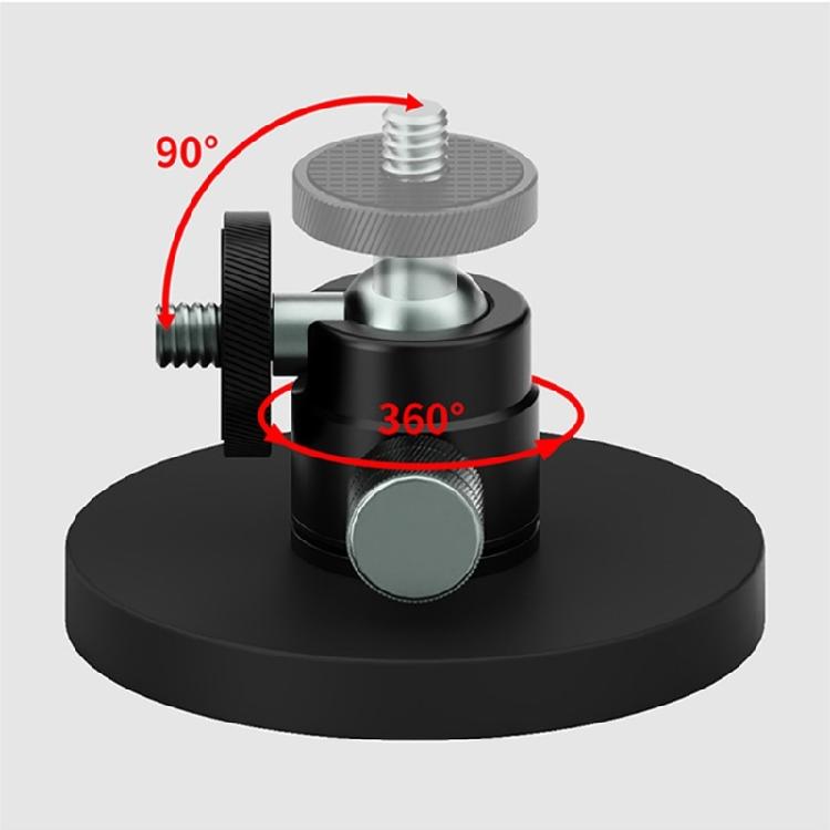 Silny Magnetyczny Uchwyt Zaciskowy do Kamery Z Pozycjonowaniem 360° Korpus ze Stopu Aluminium Warstwa Ochronna z Silikonu Dla Stabilnego Ujęcia