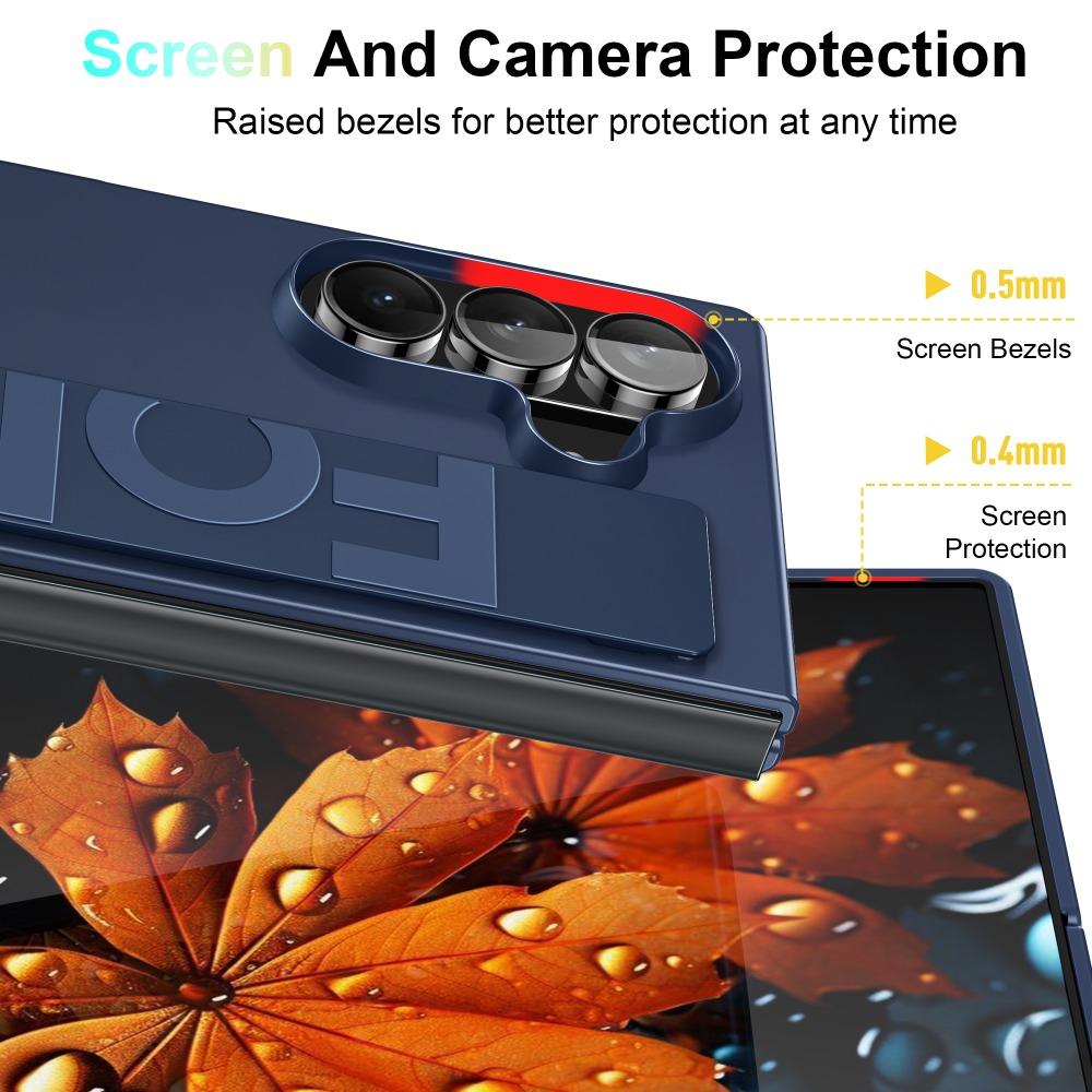 Ultra-thin Matte Silicone Wrist Strap Phone Case for Samsung Galaxy Fold 7 6 5 4 3 5G Folding Shockproof Hard Back Cover