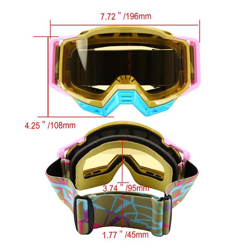 Motokrosové brýle Moto brýle Sluneční brýle Větruodolné Cyklistické brýle Dirt Bike Snowboardové brýle Cafe Racer Příslušenství