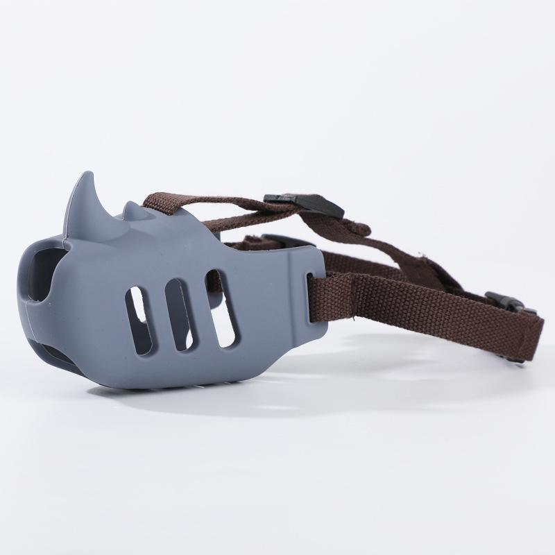 Douyin Rhinoceros Silicone Dog Muzzle: Anti-Bite, Anti-Bark, Anti-Eating for Medium To Large Dogs
