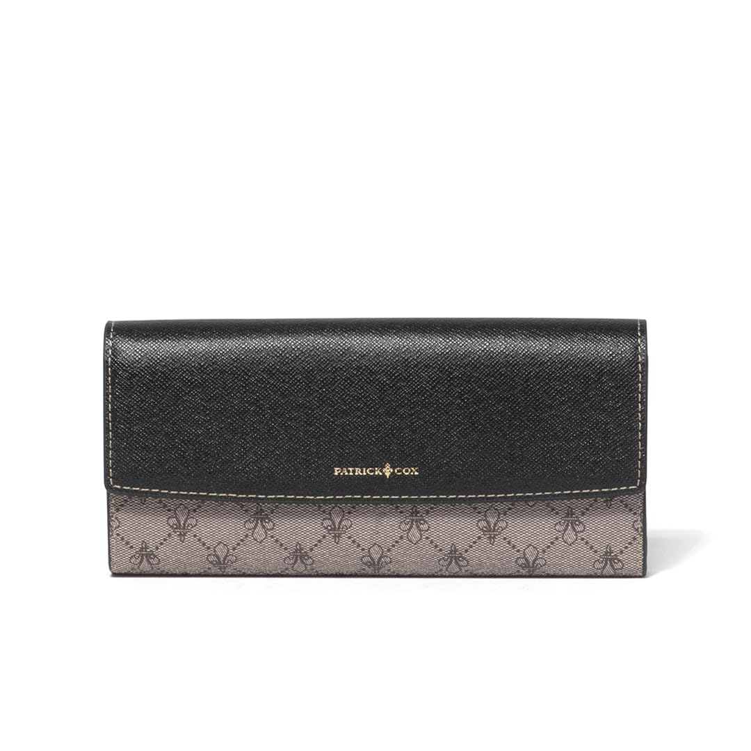 

Billfold Color combination brand logo transfer print PXLW7LT1 Black B [Patrick Cox] [Rich]