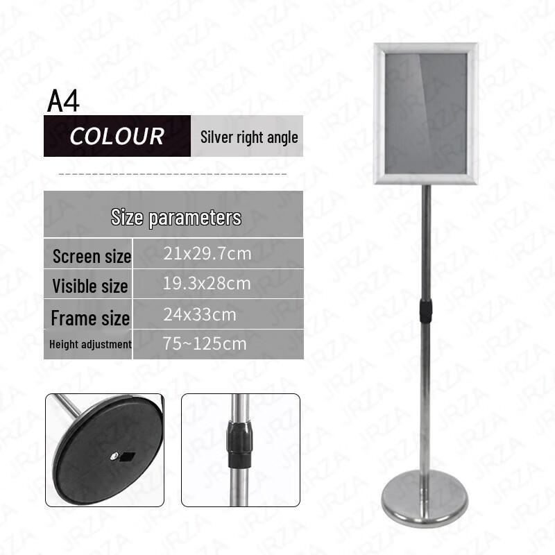 Stainless Steel Standing Display Sign One Size