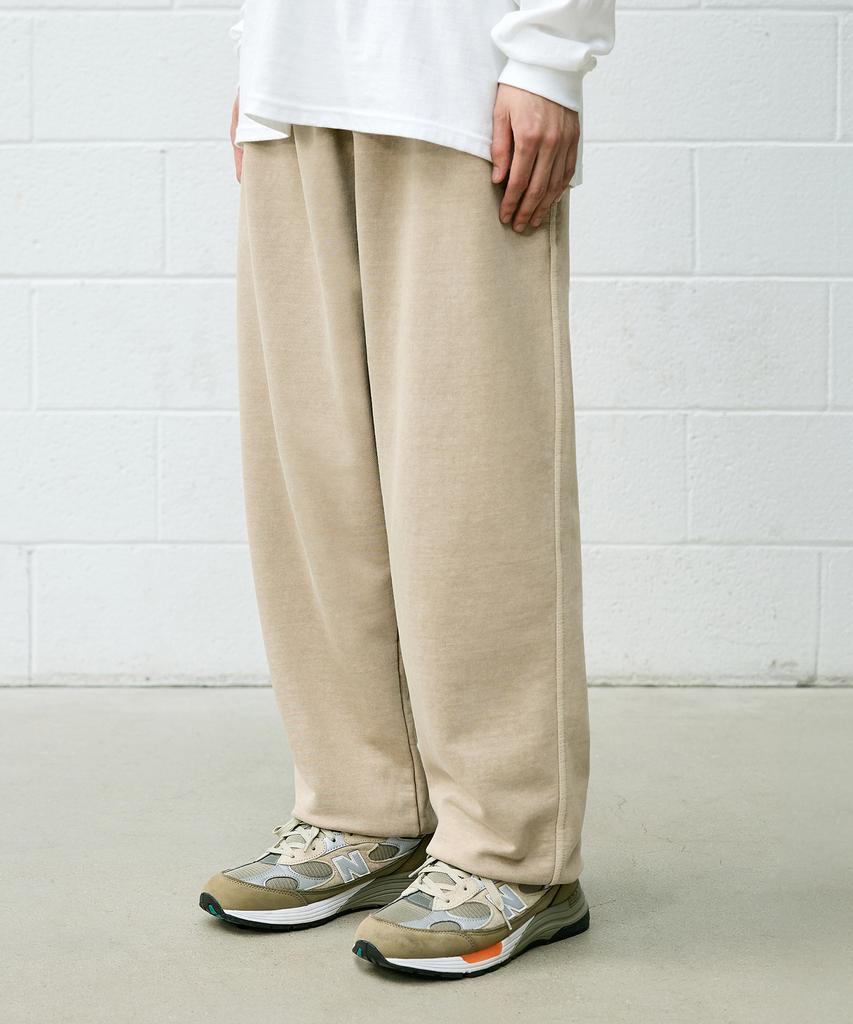 Peulomeitubi Plain Heavy Training Pants Beige Tobtp102-Z