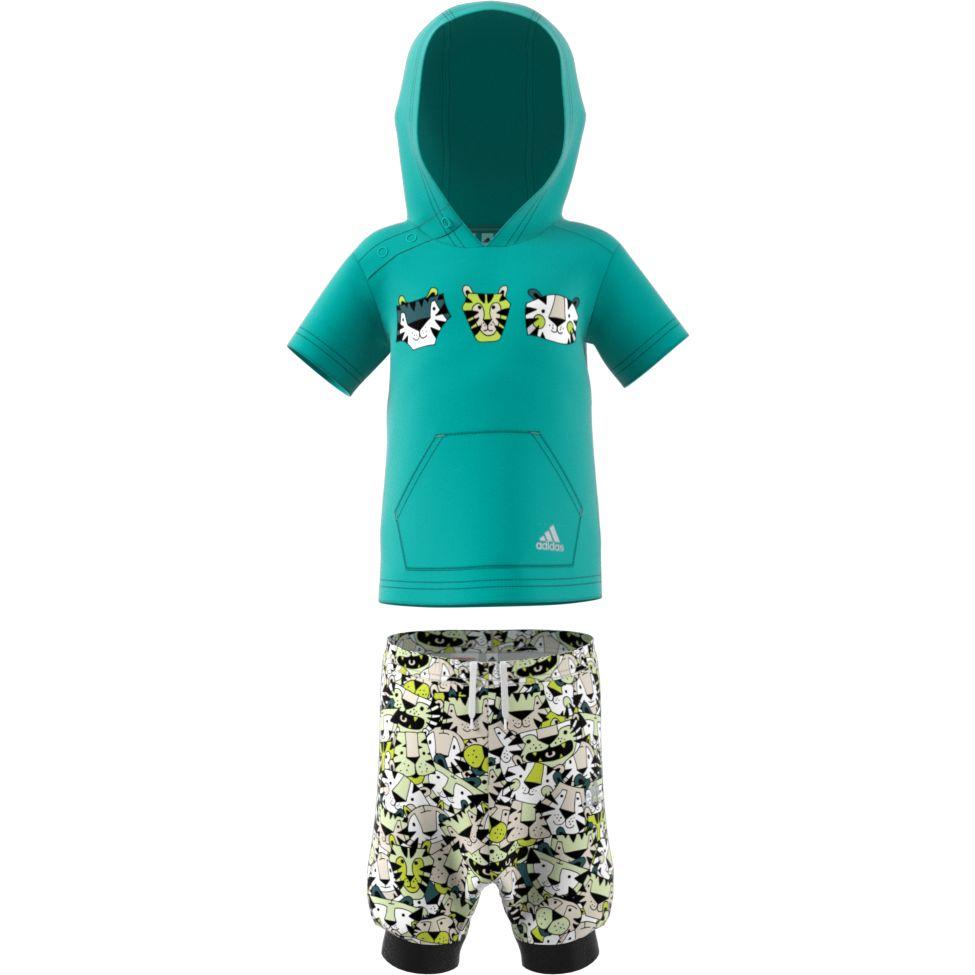

Adidas Casual Sportswear Semi Lemon/Lime Color/Metallic Silver Infant And Toddler HF1977 104/3-4Y
