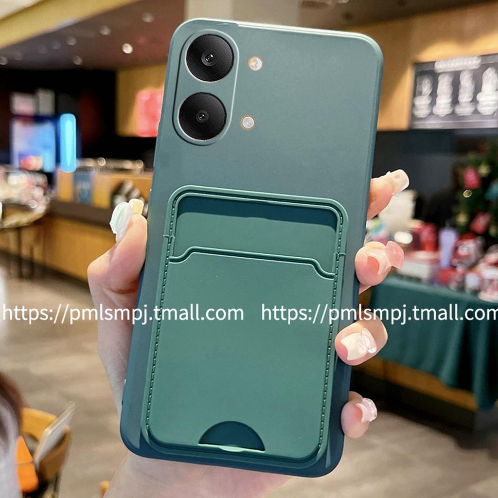 For POCO X8 Pro Max Card Slot Wallet Holder Cover for Mi POCO X8pro Candy Matte Soft Silicone Back Case Anti-Fingerprint