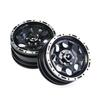 SP 1.9-inch Wheels, 8 Circles (2) [LBL]: for Tamiya CC01 [#3630U] [Eagle Model] (Black)