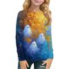 Children's Long-sleeved O-neck Top Printed Daily Casual