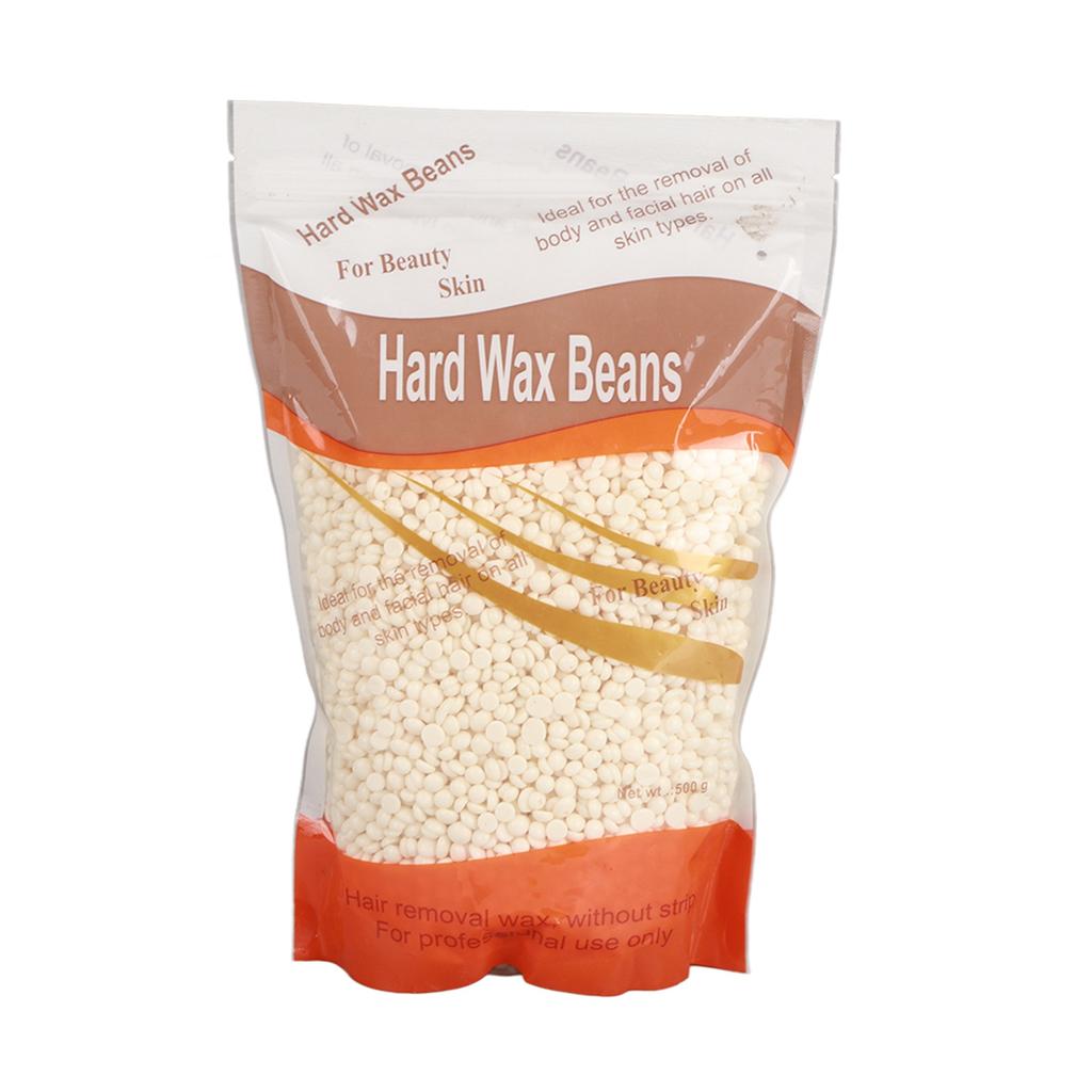 500g Hair Removal Wax Bean Body Hair Removal Wax Bean for Face Leg ArmpitMilk White
