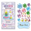 Relief Design 3D Embossed Stickers Fun Series Puffy Texture 3D Puffy Stickers Cute Tree Design Crystal Clear Stacking Stickers