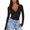 Women Long SleeveTops Slim Fit Top