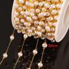 DIY Jewelry Accessories: Stainless Steel & Faux Pearl Chains for Headwear, Hairpins, Necklaces & Bracelets