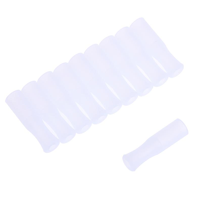 10/20Pcs Straw Tip Cover Food Grade Silicone Cover Caps Reusable Anti Burn Protector Party Supplies Accessories
