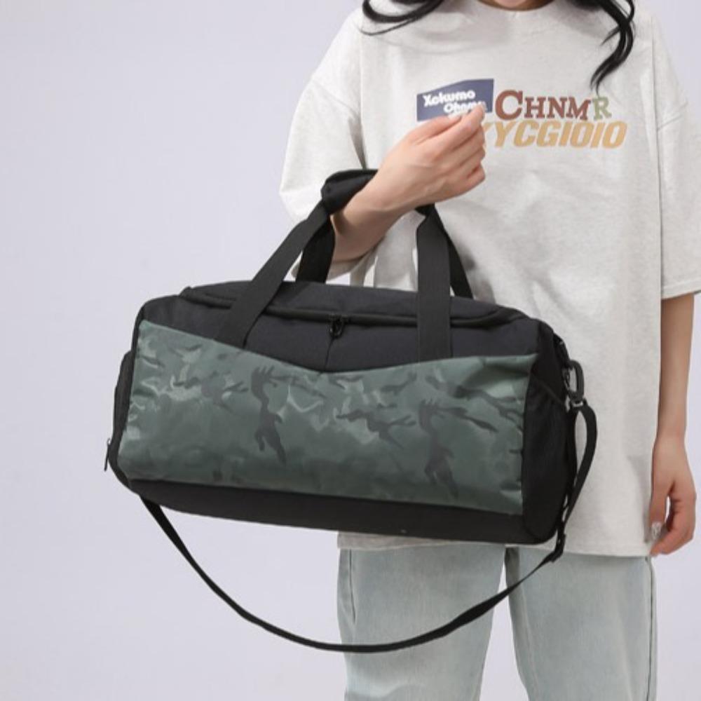 Personalized niche design going out large-capacity portable travel bag dry and wet separation belt shoe compartment fitness bag can cover tie rod
