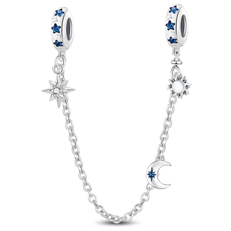 Copper Star Moon Series Cute Charms Beads Fit Diy Bracelet Bangle Making Gift Of High Quality Jewelry For Womens